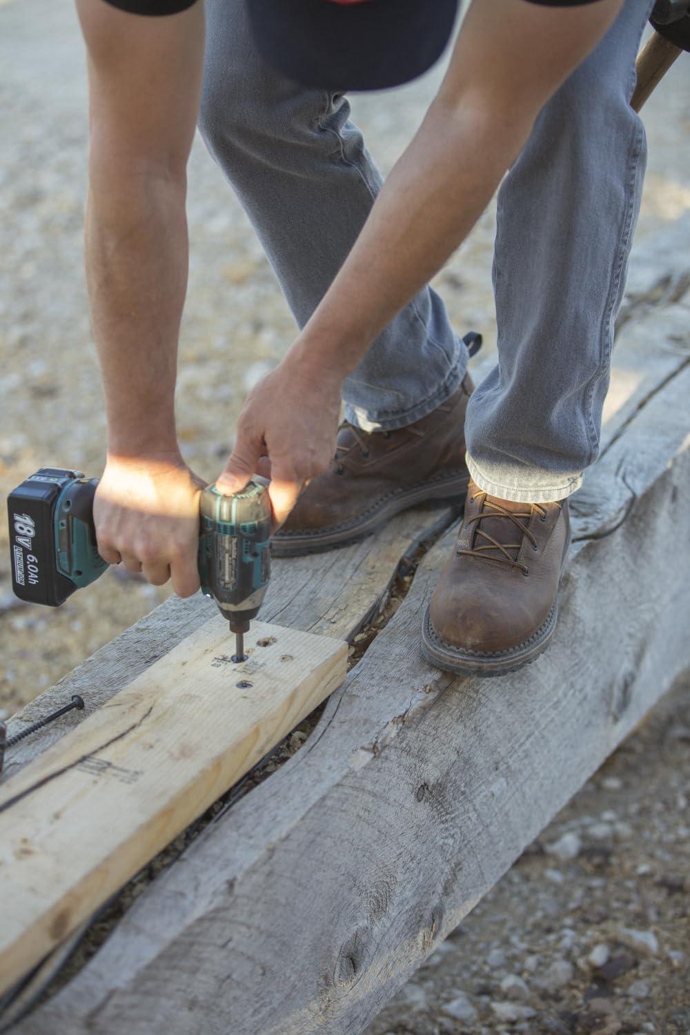 imageIrish Setter Edgerton Mens 6quot Waterproof NonMetallic Safety Toe Work BootBrown