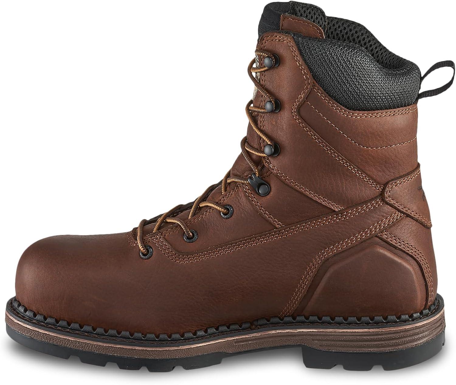 imageIrish Setter Edgerton Mens 8quot Waterproof NonMetallic Safety ToeBrown