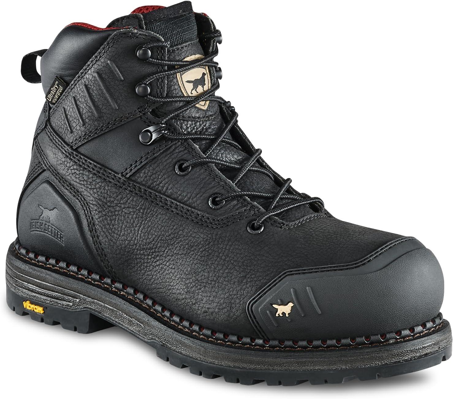 imageIrish Setter Edgerton XD Mens 6quot Waterproof NonMetallic Safety Toe Work BootBlack