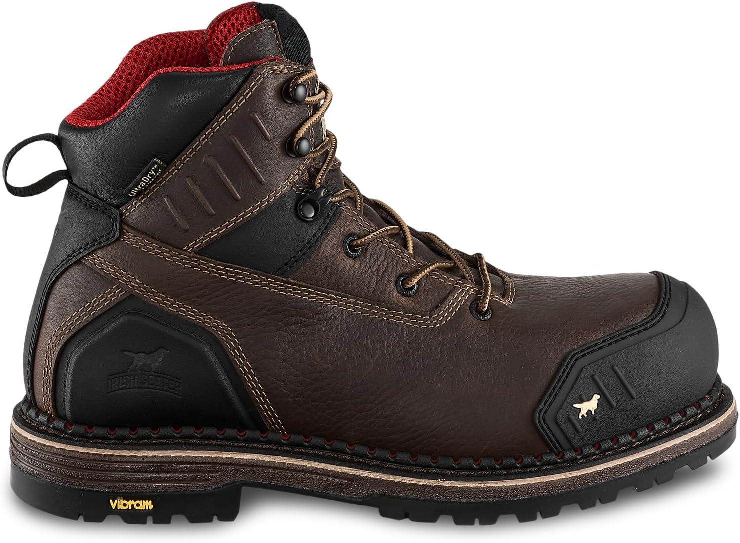 imageIrish Setter Edgerton XD Mens 6quot Waterproof NonMetallic Safety Toe Work BootBrown