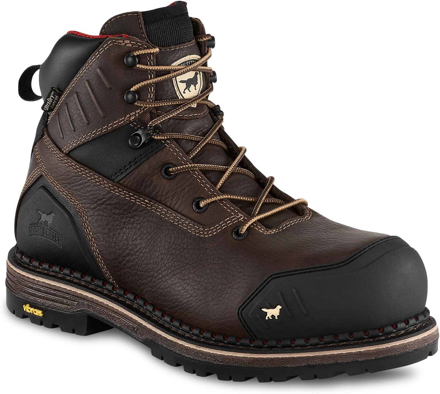 imageIrish Setter Edgerton XD Mens 6quot Waterproof NonMetallic Safety Toe Work BootBrown