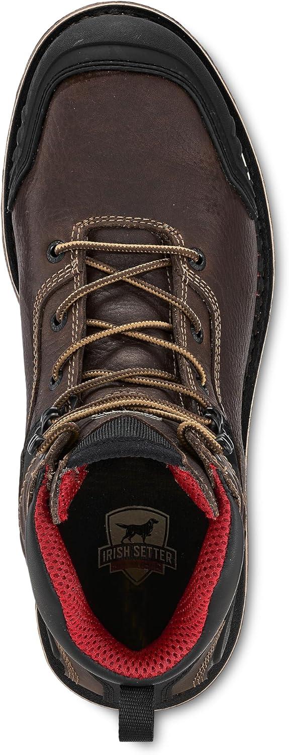 imageIrish Setter Edgerton XD Mens 6quot Waterproof NonMetallic Safety Toe Work BootBrown