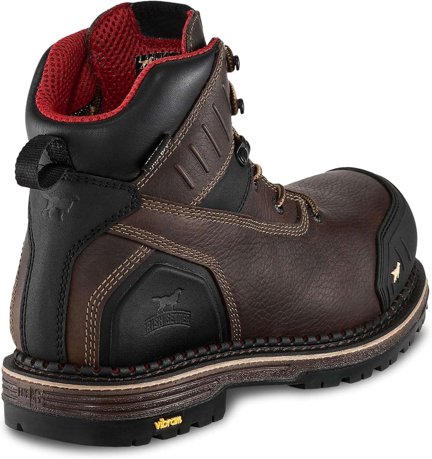 imageIrish Setter Edgerton XD Mens 6quot Waterproof NonMetallic Safety Toe Work BootBrown