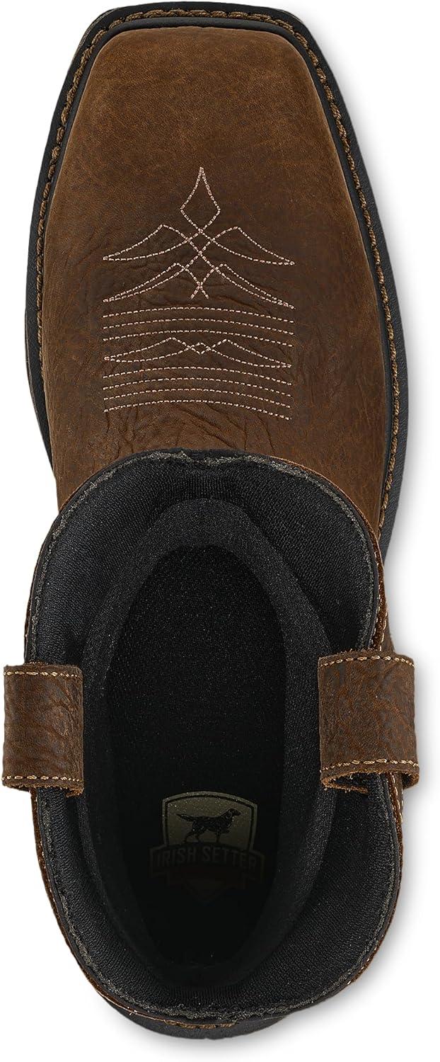 imageIrish Setter Marshall Mens 11quot Waterproof NonMetallic Safety Toe Work BootBrownBlack