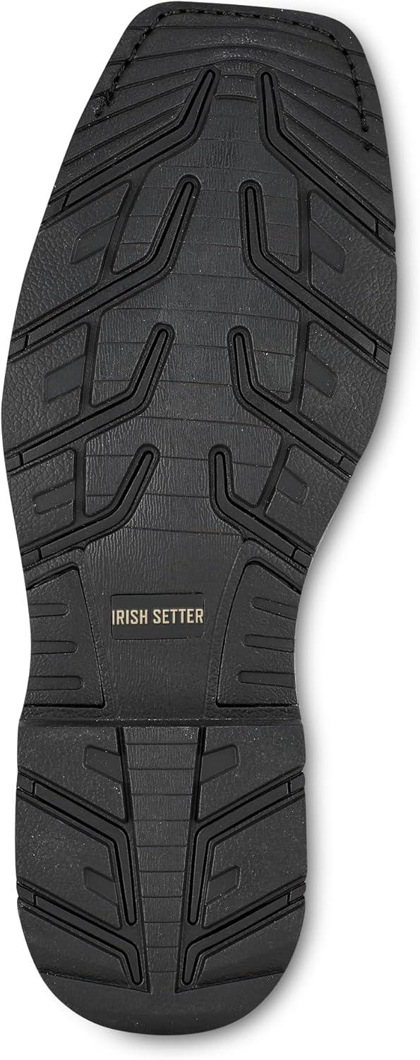 imageIrish Setter Marshall Mens 11quot Waterproof Steel Safety Toe PullOn Work BootBlack