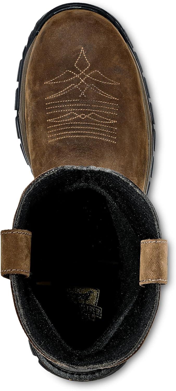 imageIrish Setter Two Harbors Mens 11quot Waterproof NonMetallic Safety Toe Work BootBrown