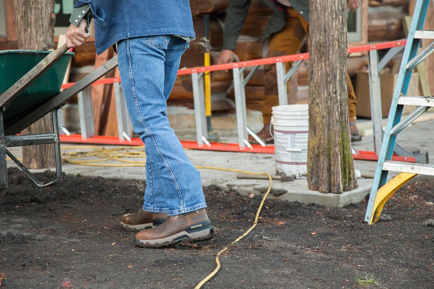 imageIrish Setter Two Harbors Mens 11quot Waterproof Soft Square Toe Work BootTaupe