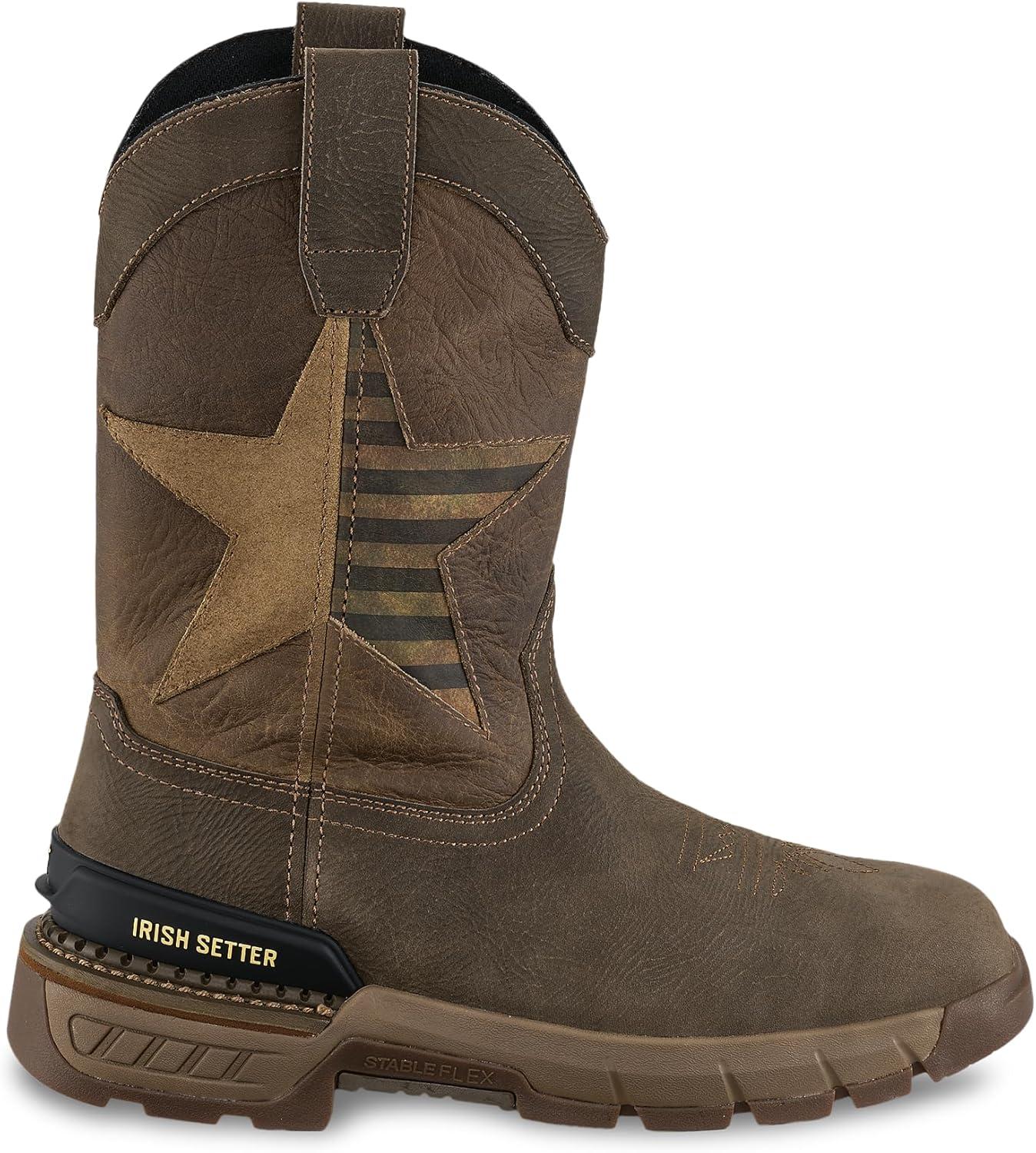 imageIrish Setter Two Harbors Mens 11quot Waterproof Soft Square Toe Work BootTaupe