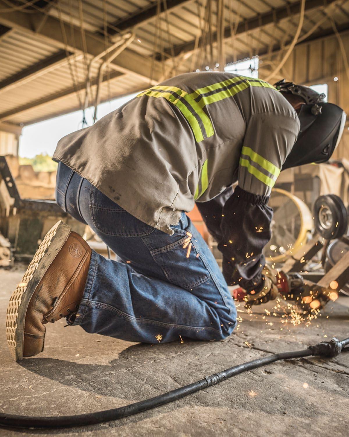 imageIrish Setter Wingshooter ST Mens 8quot Waterproof NonMetallic Safety Toe Work BootAmber