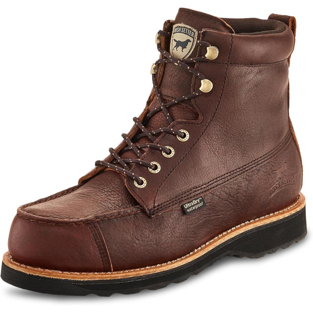 imageIrish Setter Wingshooter Mens 7quot Waterproof Hunting BootDark Brown P