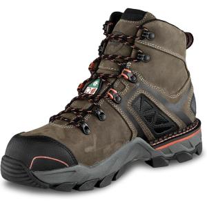 Irish Setter, Crosby, Men’s, 6″, Waterproof, Non-Metallic Safety Toe (CSA), Work Boot, Gray(Grey)