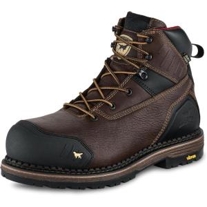Irish Setter, Edgerton XD, Men’s, 6″, Waterproof, Non-Metallic Safety Toe, Work Boot(Brown)