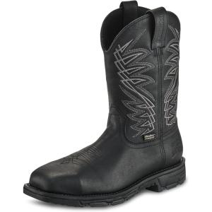 Irish Setter, Marshall, Men’s, 11″, Waterproof, Steel Safety Toe, Pull-On Work Boot(Black)
