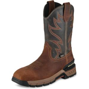 Irish Setter, Two Harbors, Men’s, 11″, Waterproof, Non-Metallic Safety Square Toe, Work Boot(Camel)