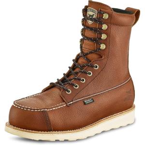 Irish Setter, Wingshooter ST, Men’s, 8″, Waterproof, Non-Metallic Safety Toe, Work Boot(Amber)