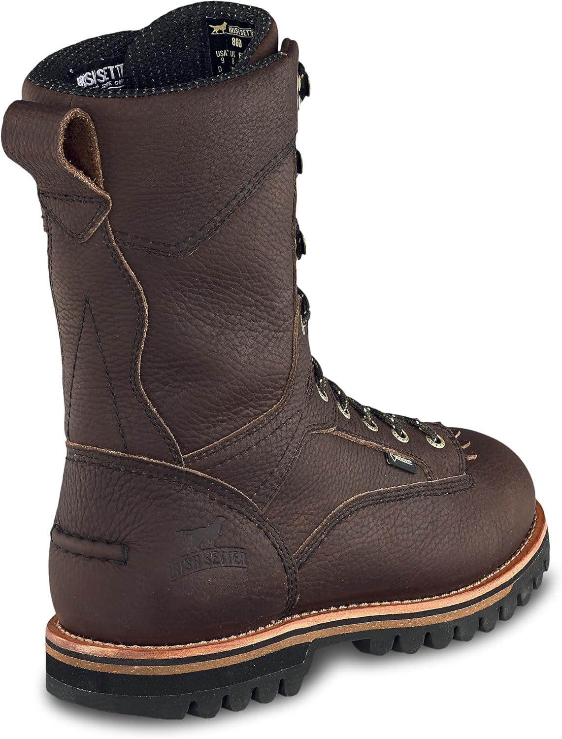 imageIrish Setter Elk Tracker Mens 12quot Waterproof Insulated 1000g Hunting BootBrown