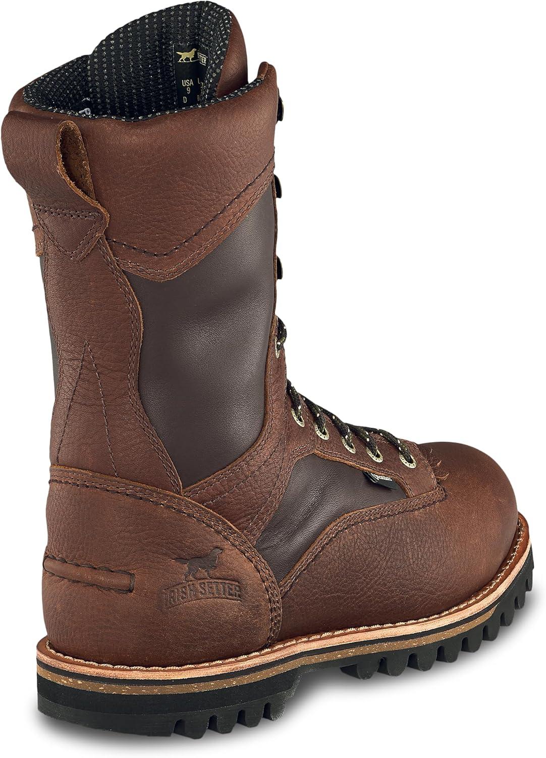 imageIrish Setter Elk Tracker Mens 12quot Waterproof Insulated 600g Hunting Boot BrownBrown P