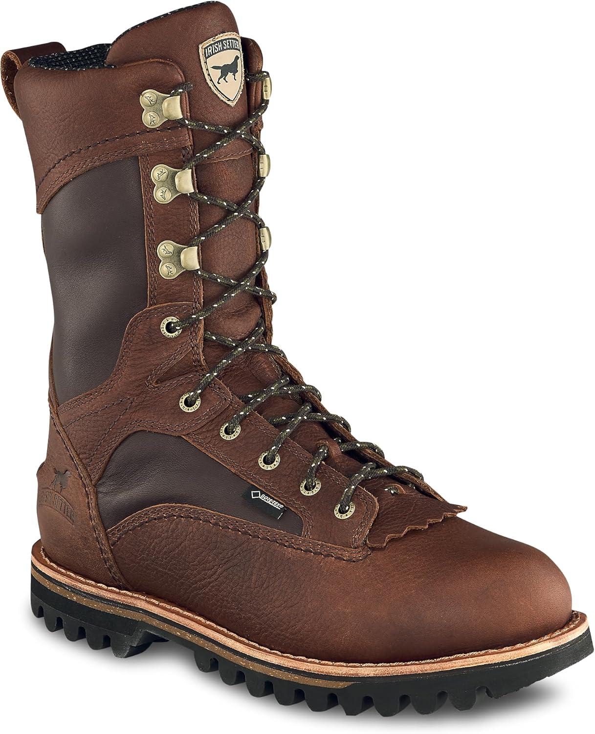 imageIrish Setter Elk Tracker Mens 12quot Waterproof Insulated 600g Hunting Boot BrownBrown P