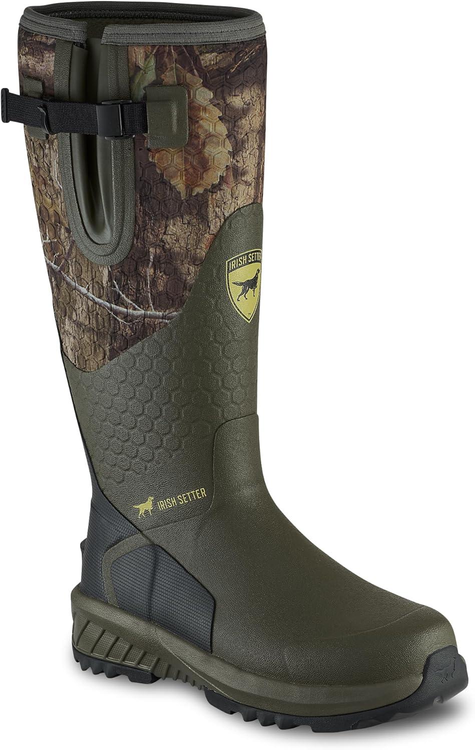 imageIrish Setter MudTrek Unisex 17quot Waterproof Adjustable Full Fit Hunting BootMossy Oak Country Dna