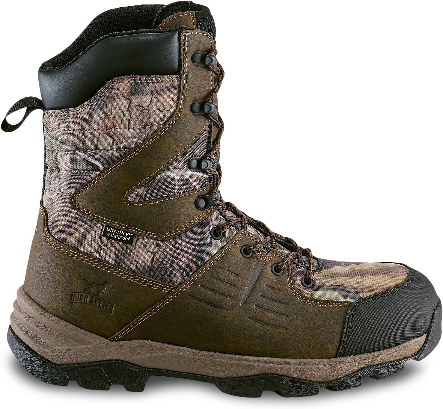 imageIrish Setter Terrain Mens 10quot Waterproof Insulated 1200g Hunting Boot Mossy Oak Country DNAMossy Oak Country Dna