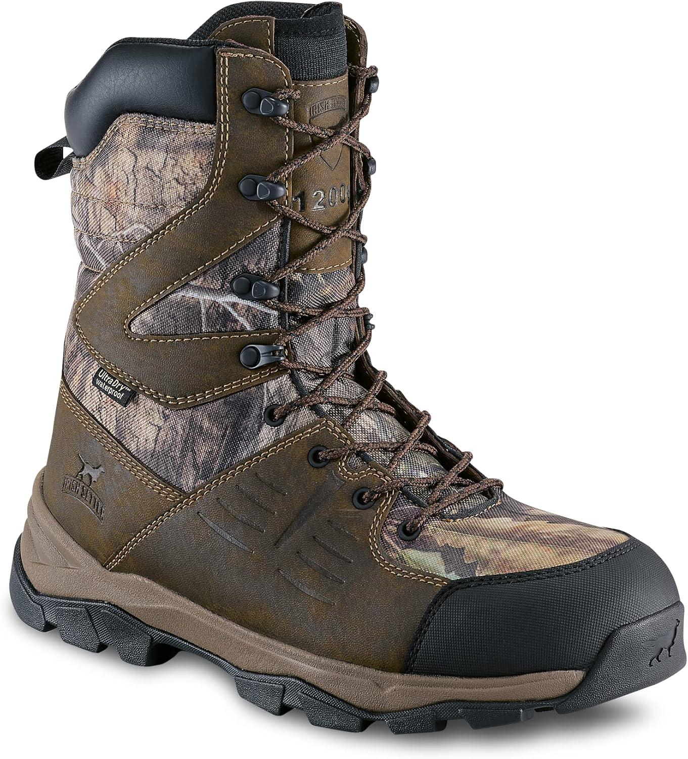 imageIrish Setter Terrain Mens 10quot Waterproof Insulated 1200g Hunting Boot Mossy Oak Country DNAMossy Oak Country Dna