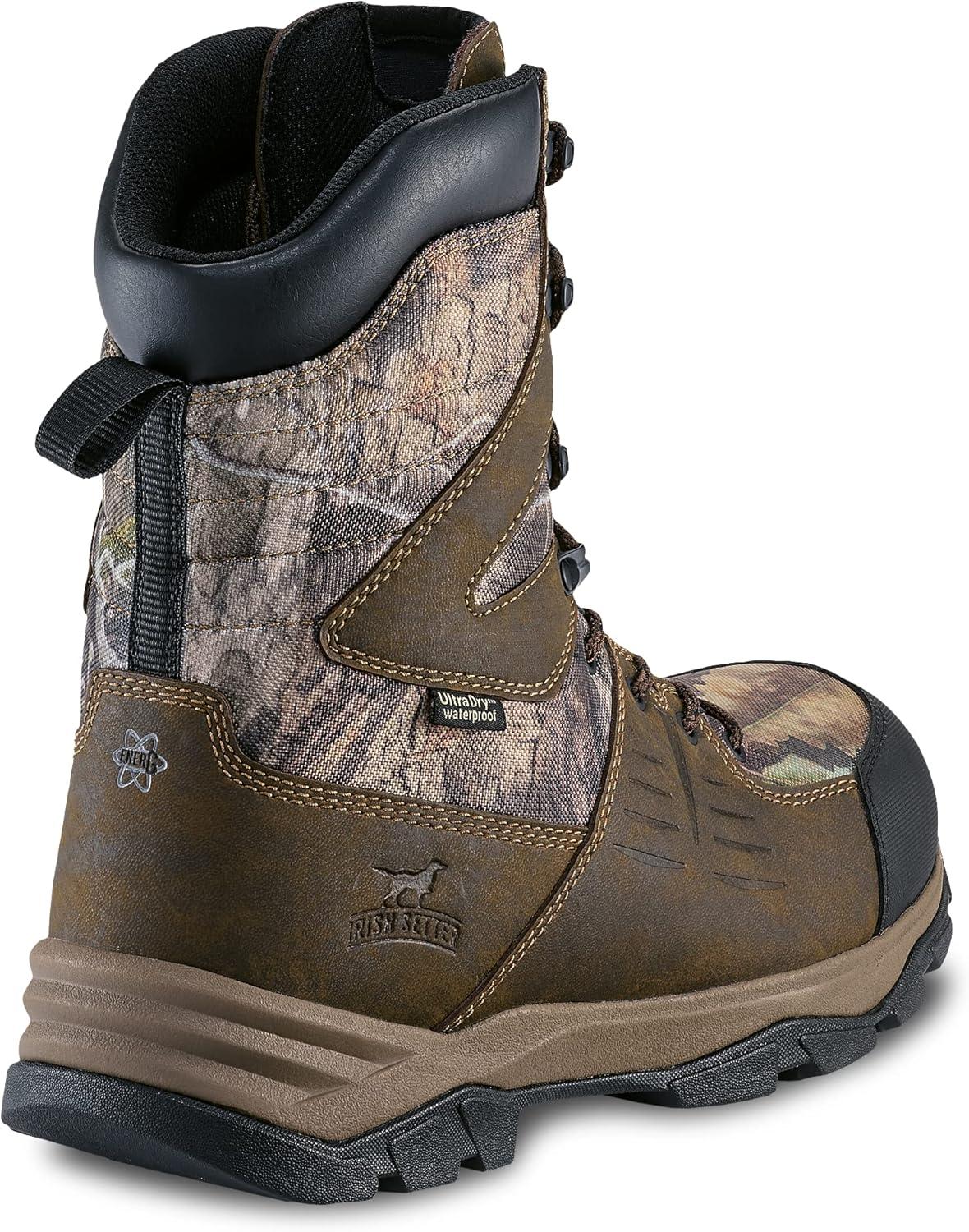 imageIrish Setter Terrain Mens 10quot Waterproof Insulated 1200g Hunting Boot Mossy Oak Country DNAMossy Oak Country Dna