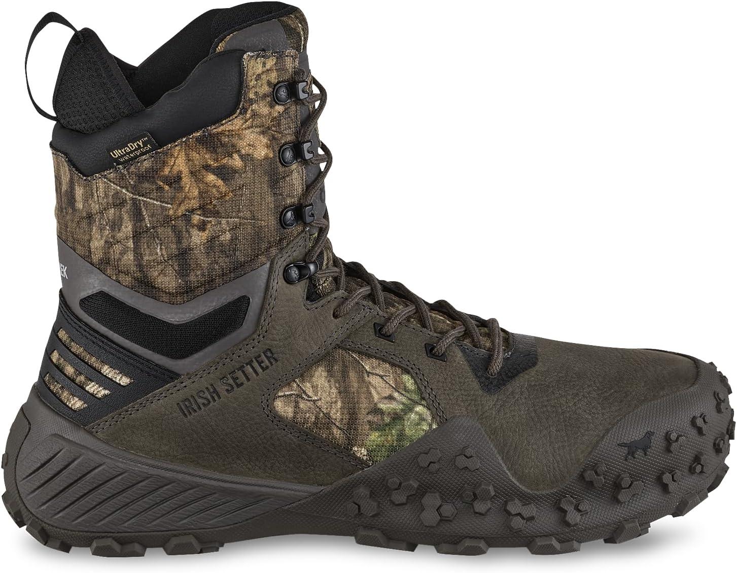 imageIrish Setter VaprTrek Mens 8quot Waterproof Insulated 800g Hunting Boot Mossy Oak Country RootsMossy Oak Country Roots