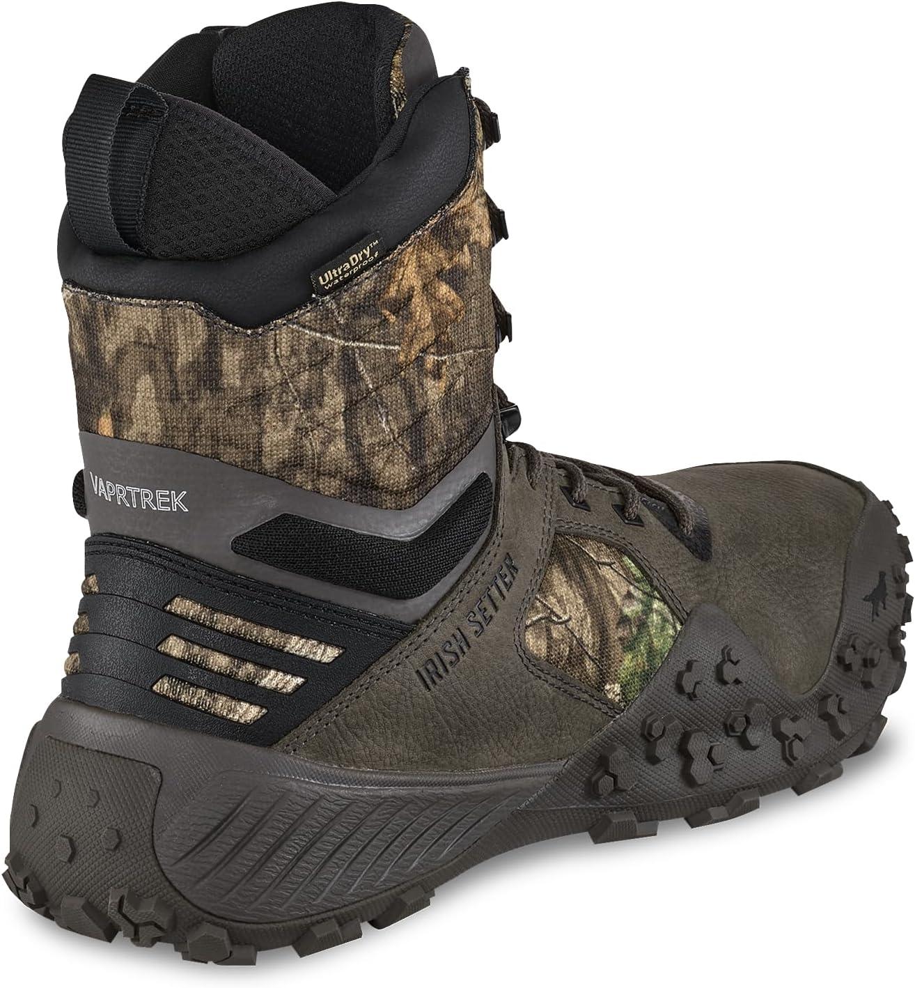 imageIrish Setter VaprTrek Mens 8quot Waterproof Insulated 800g Hunting Boot Mossy Oak Country RootsMossy Oak Country Roots