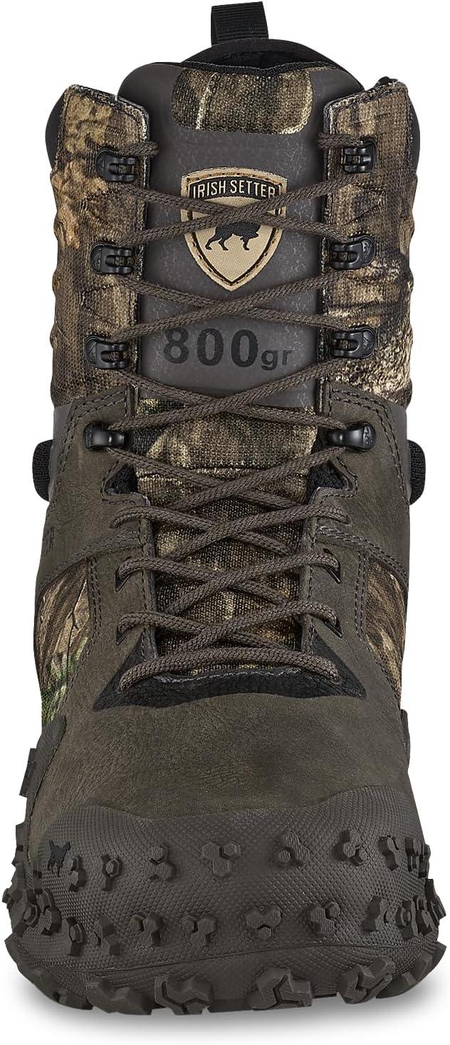 imageIrish Setter VaprTrek Mens 8quot Waterproof Insulated 800g Hunting Boot Mossy Oak Country RootsMossy Oak Country Roots
