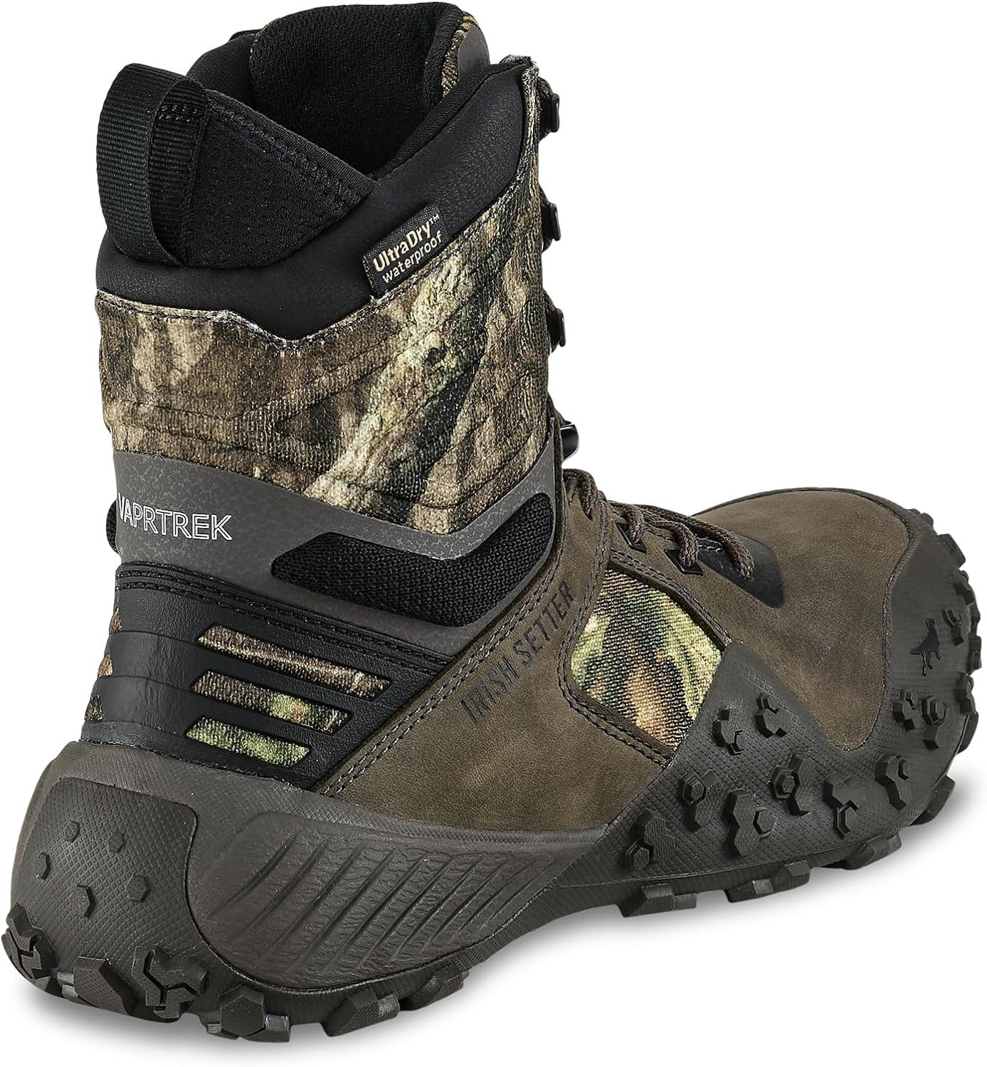 imageIrish Setter VaprTrek Womens 8quot Waterproof Insulated 400g Hunting Boot Mossy Oak Country RootsMossy Oaks Country Roots