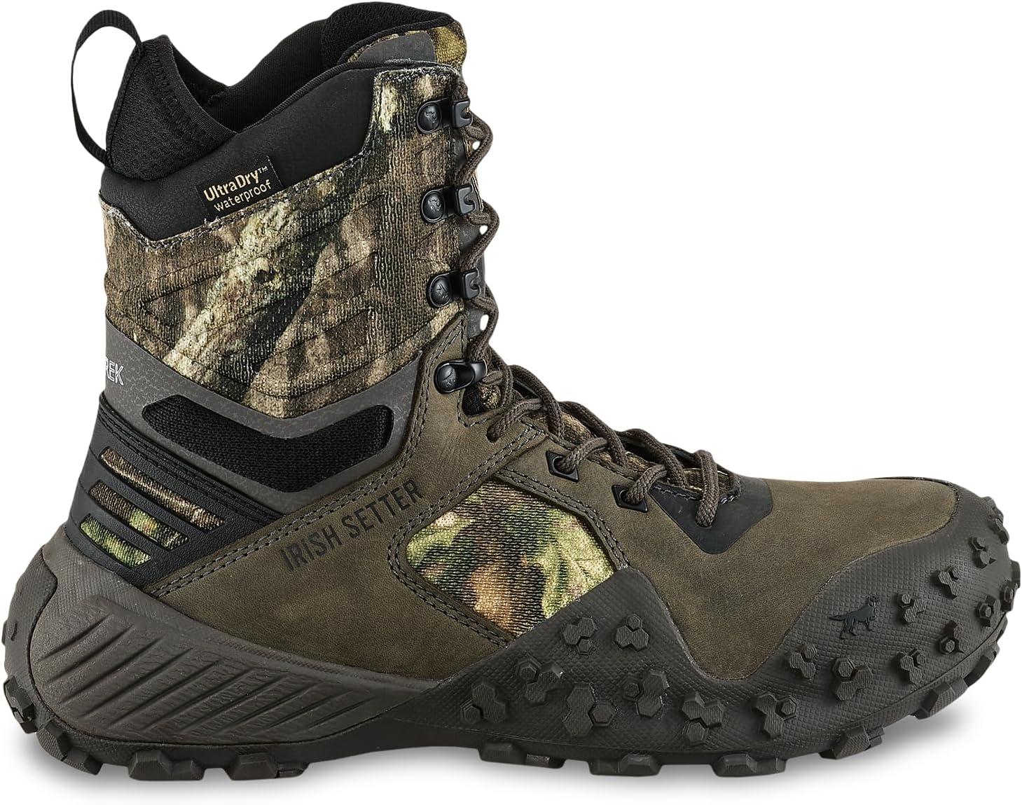 imageIrish Setter VaprTrek Womens 8quot Waterproof Insulated 400g Hunting Boot Mossy Oak Country RootsMossy Oaks Country Roots