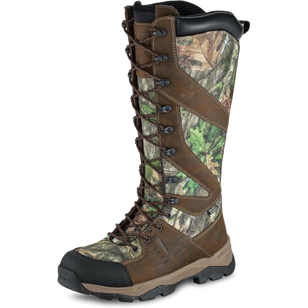 imageIrish Setter Terrain Mens 17quot Waterproof SnakeGuard Hunting BootMossy Oak Obsession