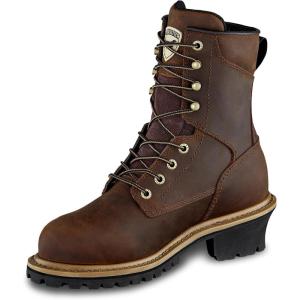 Irish Setter, Mesabi, Women’s, 8″, Waterproof, Puncture Resistant, Steel Safety Toe, Logger Boot(Brown)