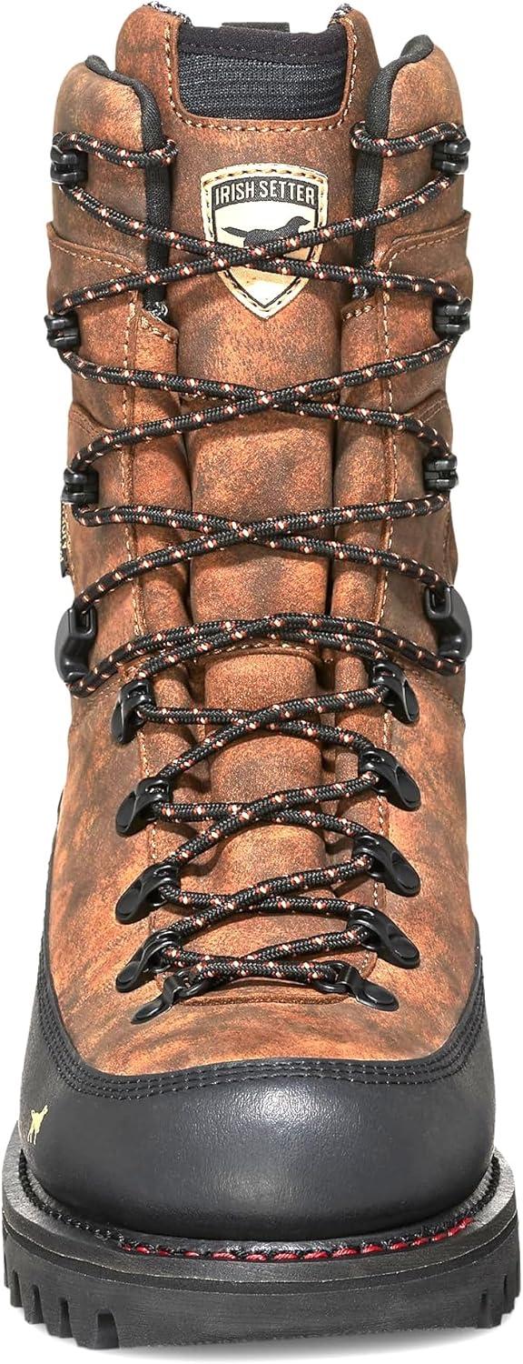 imageIrish Setter Elk Tracker XD Mens 10quot Waterproof Hunting Boot Field CamoField CamoBlack