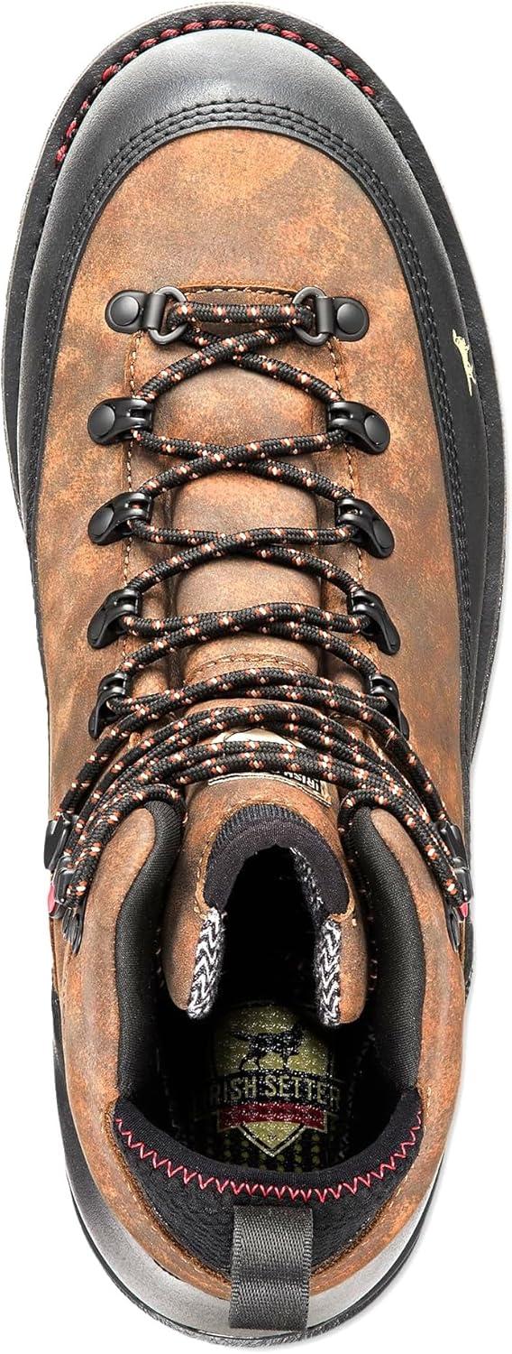 imageIrish Setter Elk Tracker XD Mens 8quot Waterproof Hunting Boot Field CamoField CamoBlack