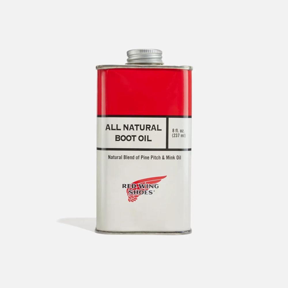 imageRed Wing Shoes All Natural Boot Oil Made in USA Pine Pitch and Mink Oil Blend Leather Conditioner 8 oz