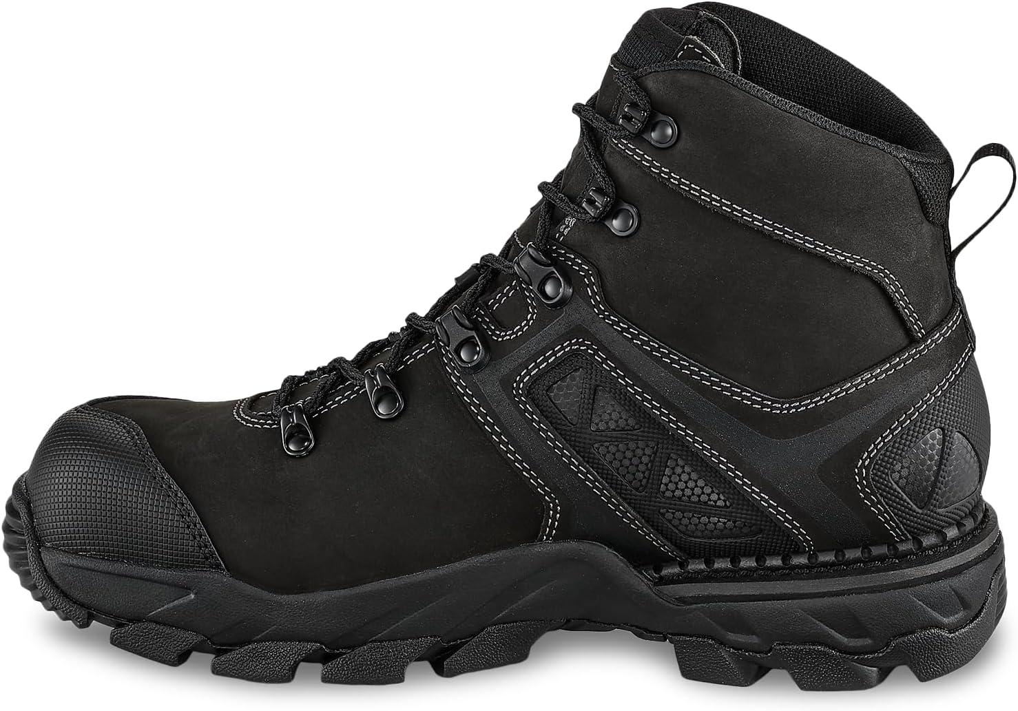 imageIrish Setter Crosby Mens 6 NonMetallic Safety Toe Waterproof Full Grain Leather Work Boot Black