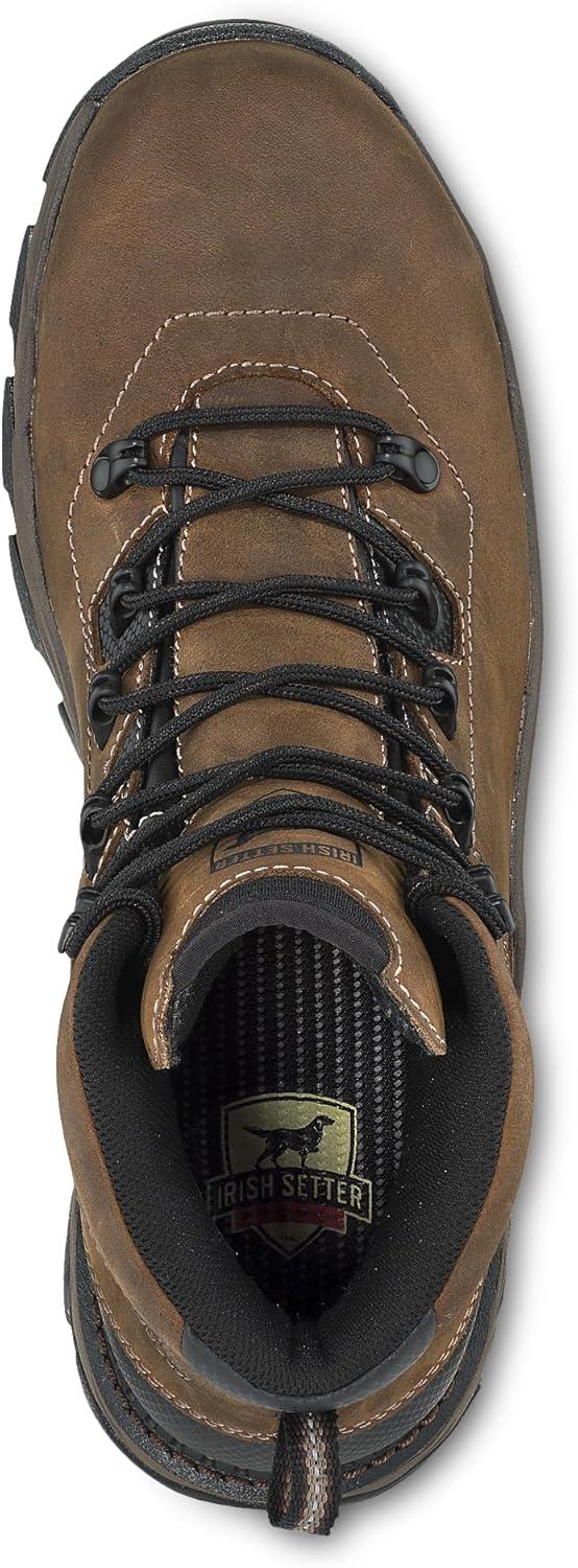 imageIrish Setter Crosby Mens 6 Waterproof NonMetallic Safety Toe Work Boot Brown