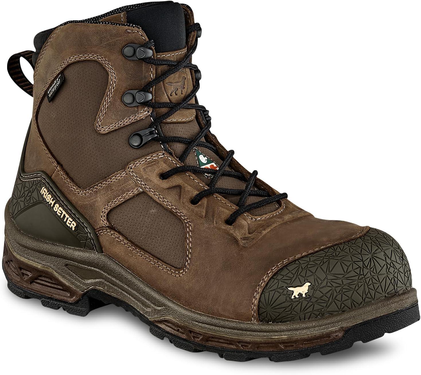 imageIrish Setter Kasota Mens 6 Waterproof NonMetallic Safety Toe CSA Work BootBrown