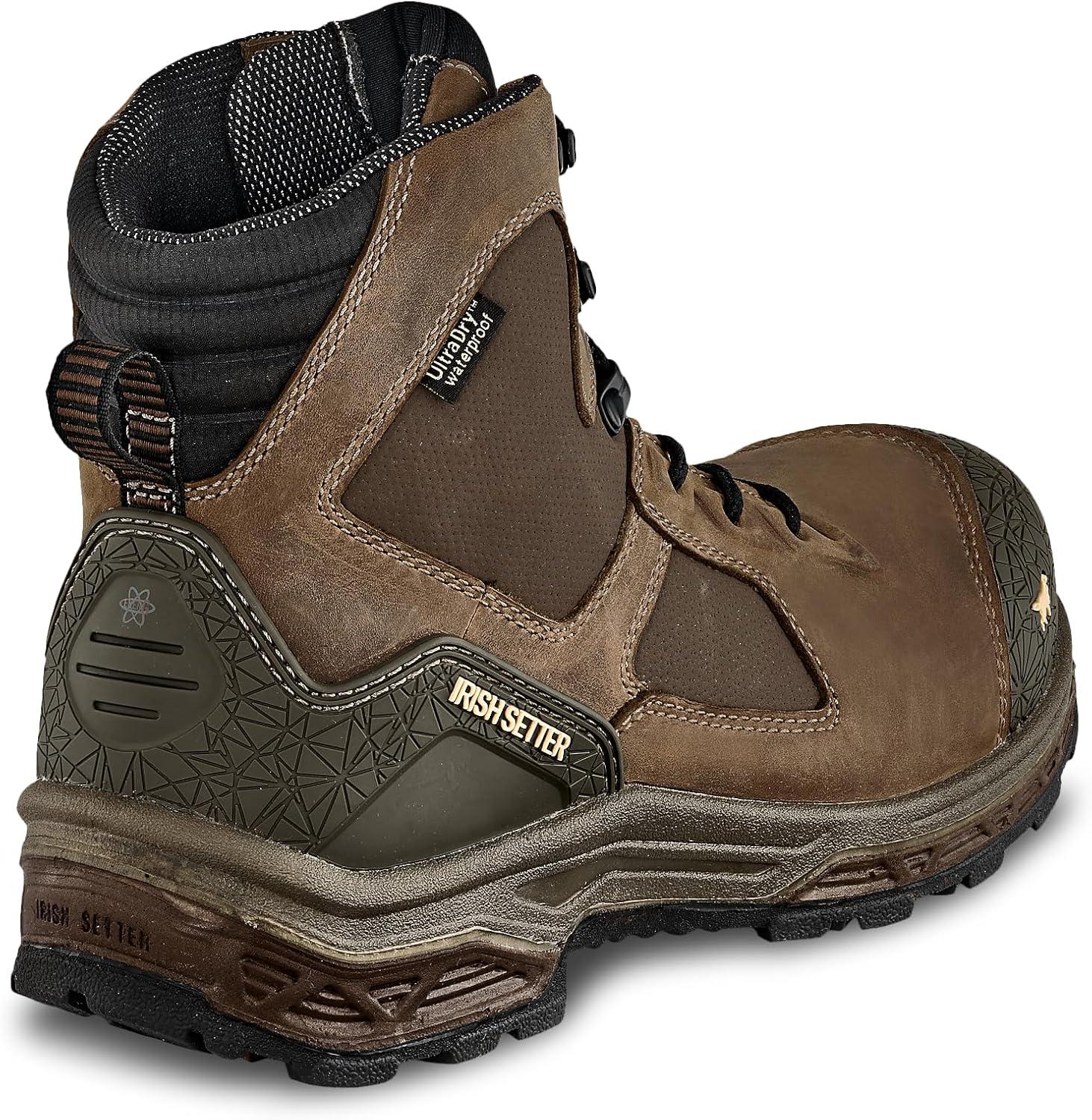 imageIrish Setter Kasota Mens 6 Waterproof NonMetallic Safety Toe CSA Work BootBrown