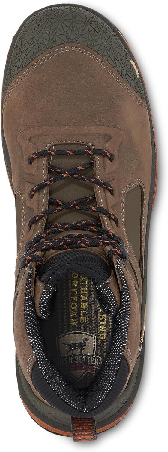 imageIrish Setter Kasota Mens 6 Waterproof NonMetallic Safety Toe Work Boot Brown 10 D Medium