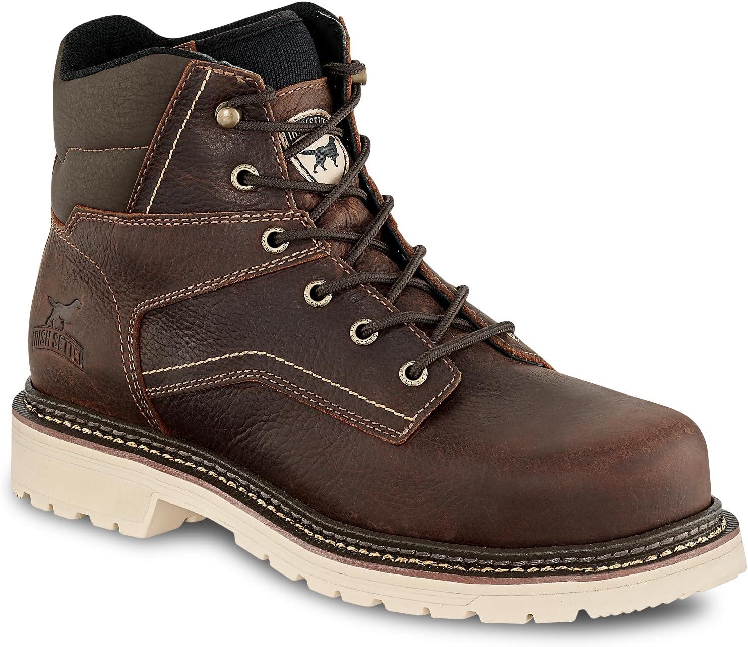 imageIrish Setter Kittson Mens 6 Steel Safety Toe Work BootLight Brown