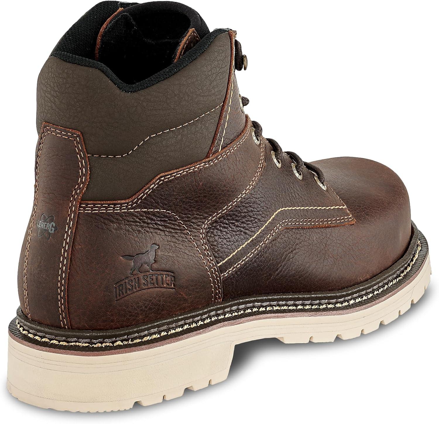 imageIrish Setter Kittson Mens 6 Steel Safety Toe Work BootLight Brown
