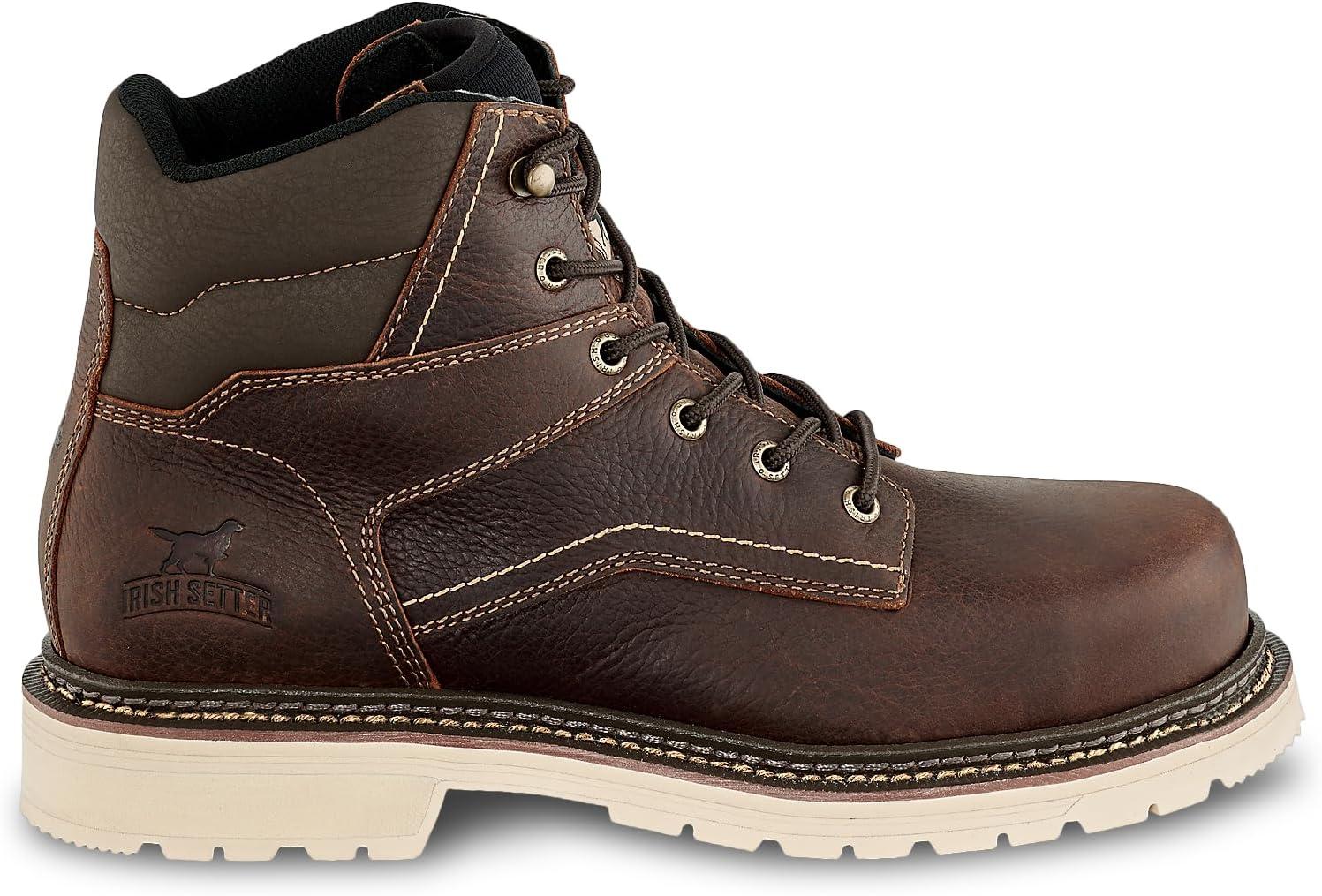 imageIrish Setter Kittson Mens 6 Steel Safety Toe Work BootLight Brown