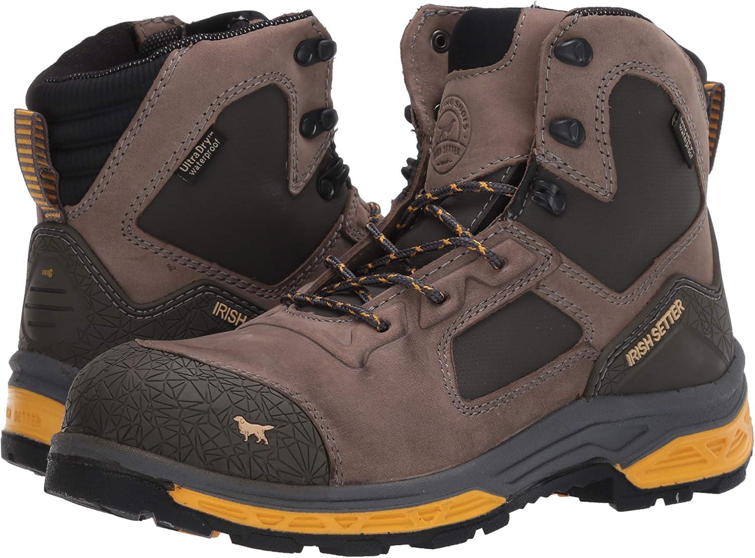 imageIrish Setter Mens Kasota Nano Toe Metatarsal Waterproof Ankle Boot