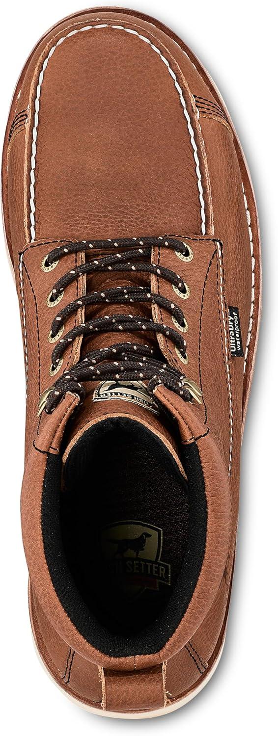imageIrish Setter Wingshooter ST Mens 6 Waterproof NonMetallic Safety Toe Work Boot Amber 10 D Medium