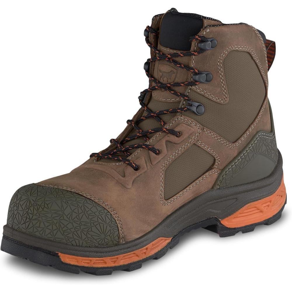 imageIrish Setter Kasota Mens 6 Waterproof NonMetallic Safety Toe Work Boot Brown 10 D Medium