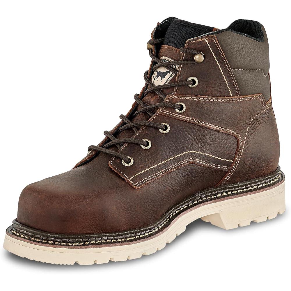 imageIrish Setter Kittson Mens 6 Steel Safety Toe Work BootLight Brown