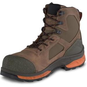 Irish Setter, Kasota, Men’s, 6″, Waterproof, Non-Metallic Safety Toe, Work Boot, Brown, 10 D (Medium)