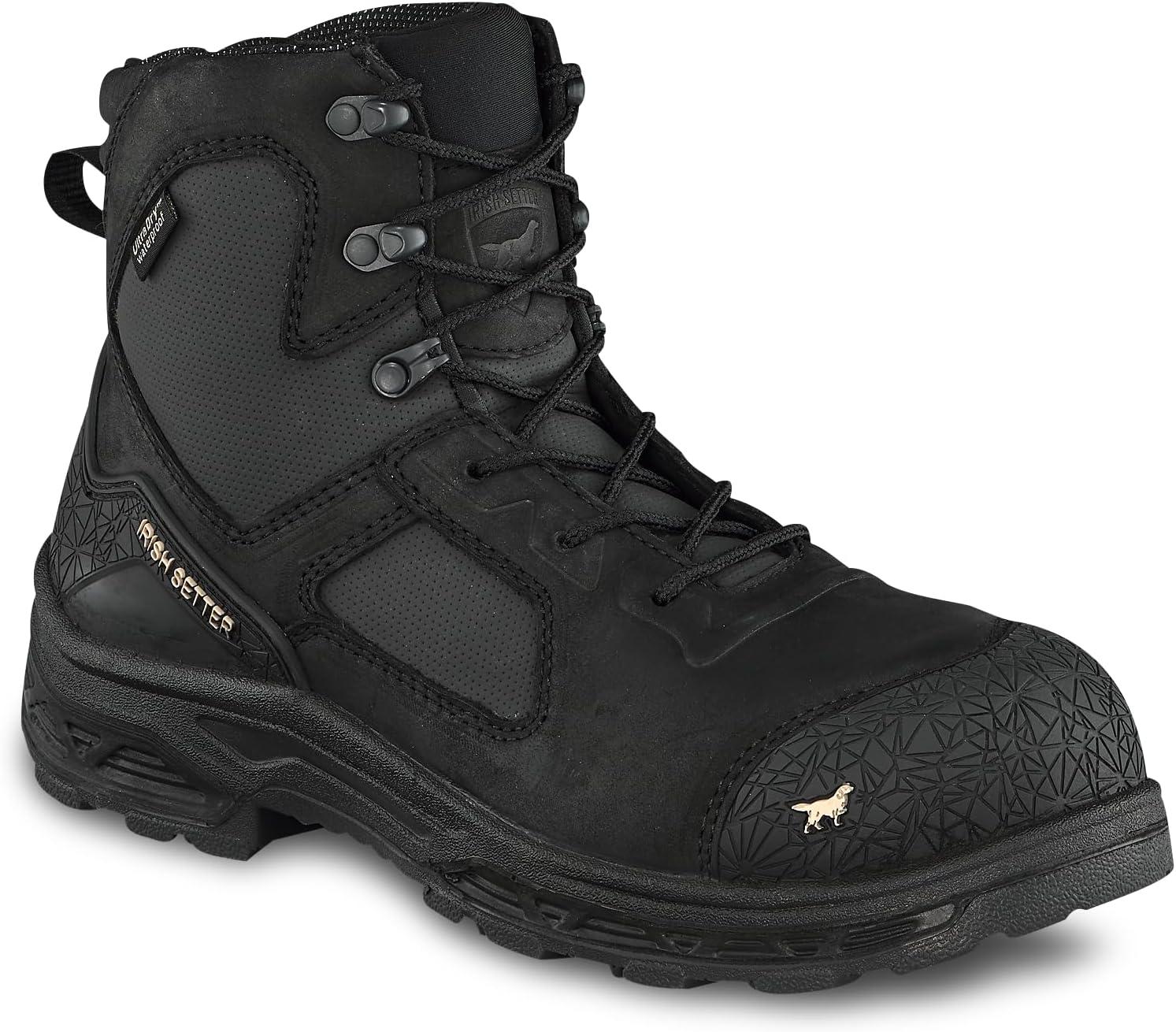 imageIrish Setter Kasota Mens 6 SideZip Waterproof NonMetallic Safety Toe Work BootBlack